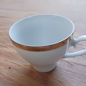 Porcelain demitasse cup and saucer made in Bavaria Germany